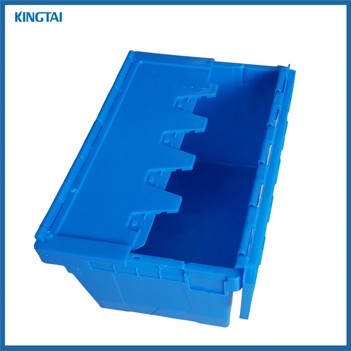 Heavy Duty Large Moving Plastic Crate with Foldable Lids