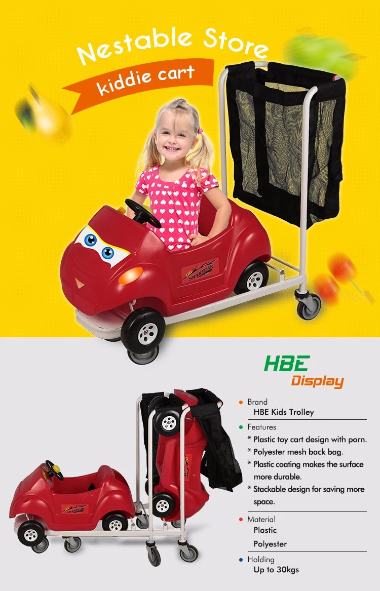 Nestable Kiddy Stroller Cart with Mesh Bag