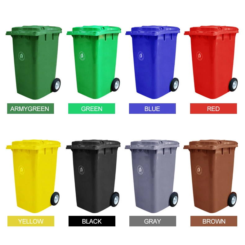 Outdoor Hot Sale Customizable Waste Bins Trash Can Plastic Garbage Bins for Sale