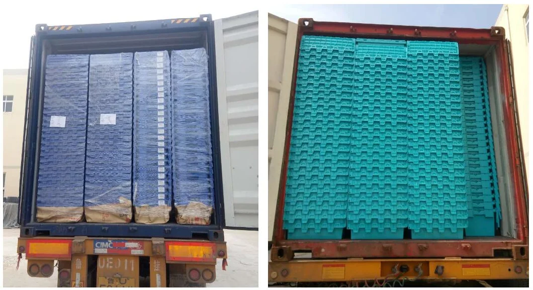 Heavy Duty Logistic Plastic Stack Nest Storage Moving Attached Lid Crates
