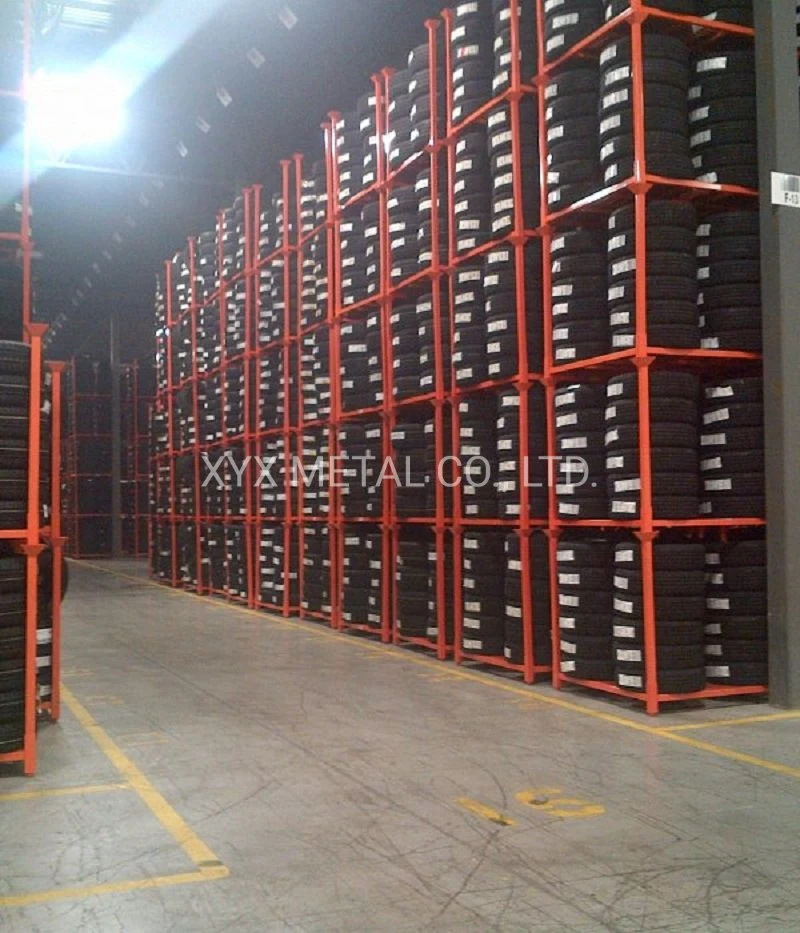 Buy China Steel Stacking Dismountable Tire Tyre Storage Pallets