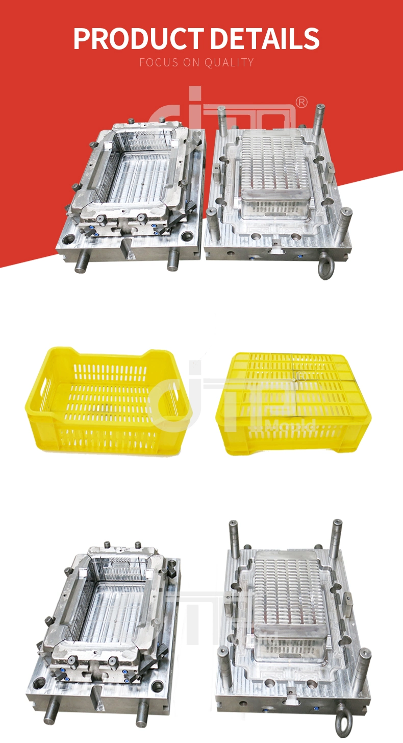 High Quality Transportation Used Plastic Injection Vegetable Crate Mould