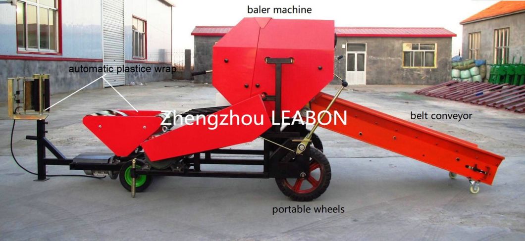 Leabon CE Hay and Straw Baling Machine Grass Baler Round Hay Baler for Sale