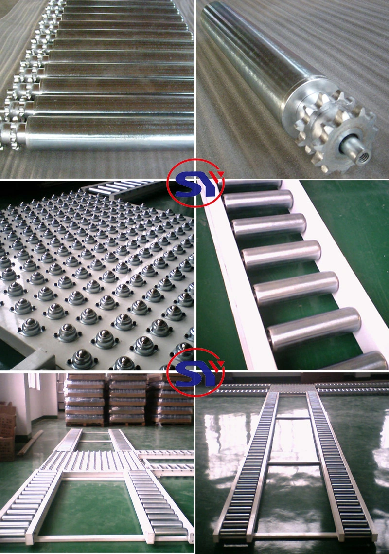 Curved Motorised 90 Degree Roller Conveyor for Pallets Transfer