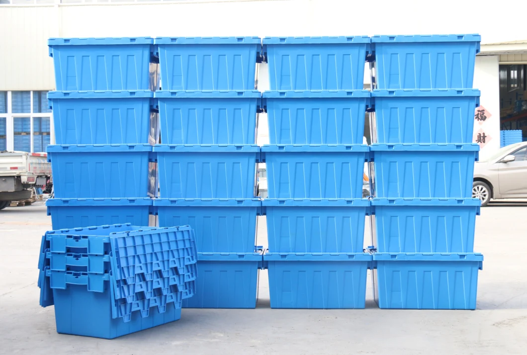 600X400mm Stackable Plastic Moving Crates