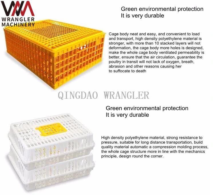 Agricultural Plastic Crates for Chicken Transportation, Live Chicken Transport Crate