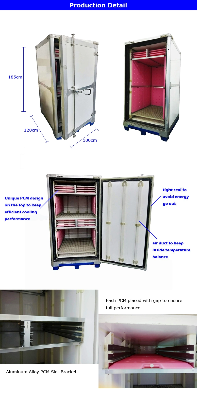 900L Insulated Shipping  Container Pallet Shippers Vaccine Storage Containers