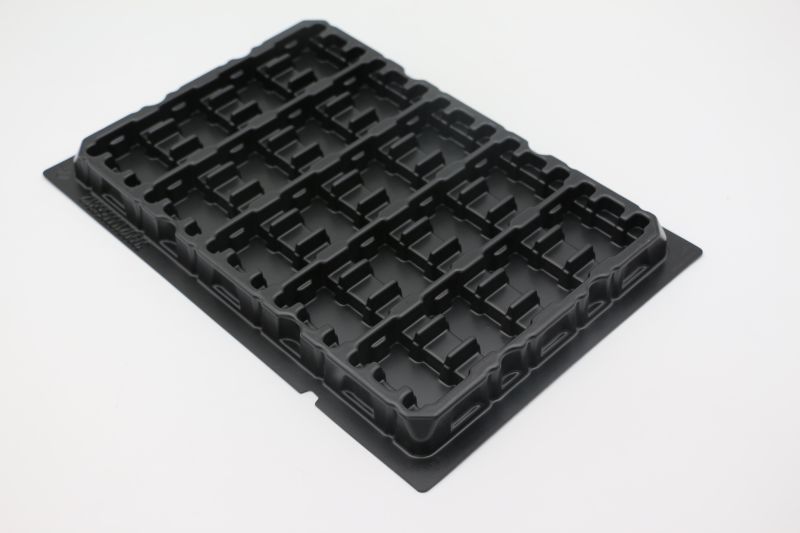 Antistatic ESD Safe Black Vacuum Formed Plastic Tray for Electronics Vacuum Formed Plastic Blister Trays