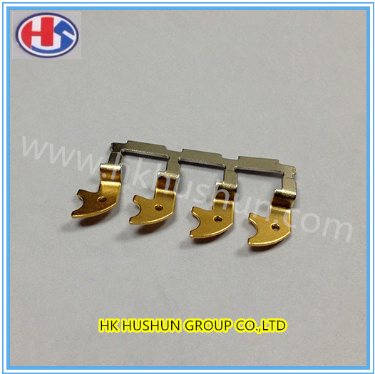 Terminal Medical Clip with Gold Nickel/Stamping Metal Part (HS-DZ-0074)