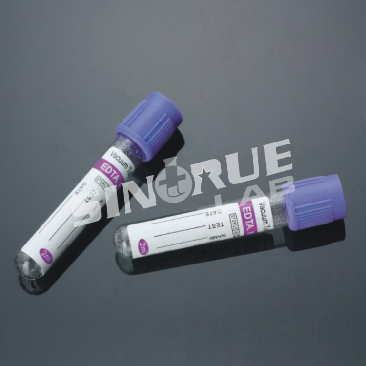 Lavender Cap EDTA Tube Edtak2/Edtak3 Non-Vacuumed Blood Collection Tube