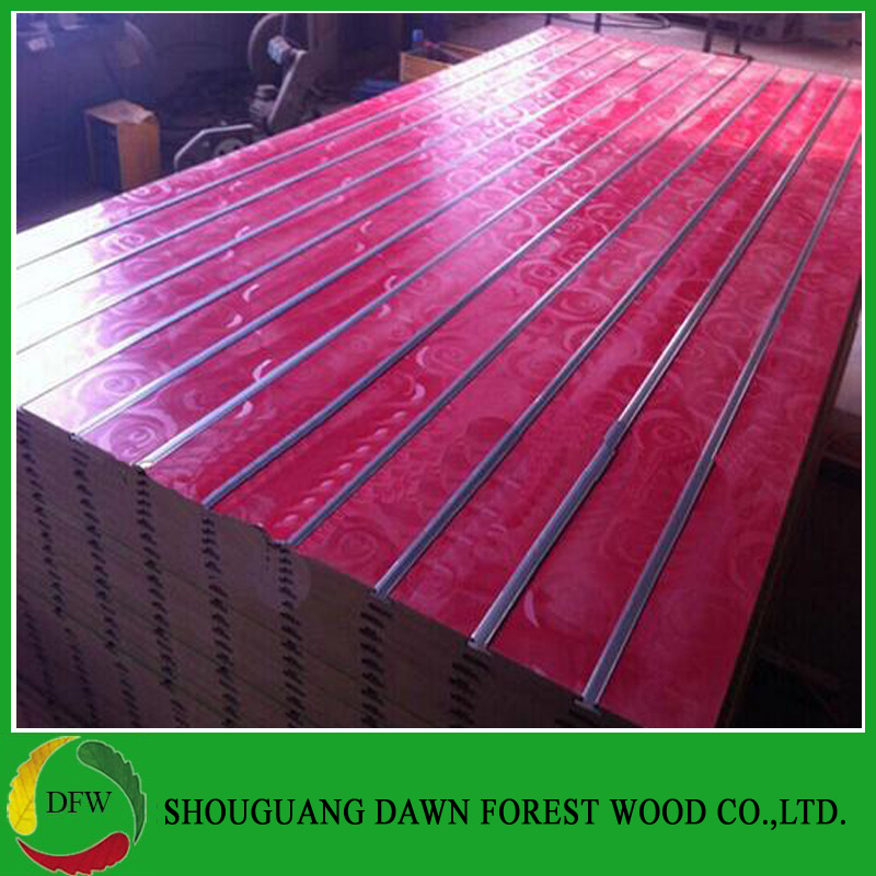Different Colored Laminated Slotwall MDF/Slotted MDF Price