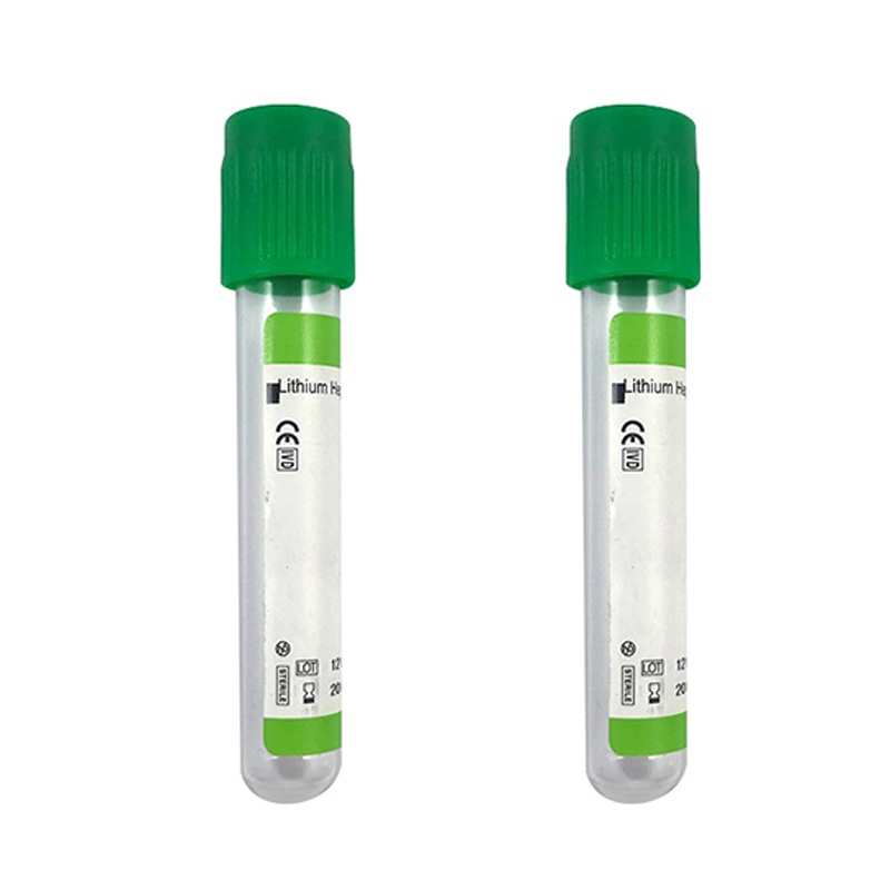 Different Vacuette Evacuated Medical Blood Collection Tubes