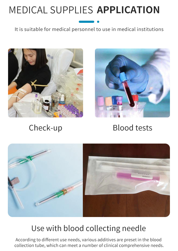 Hot Selling Blood Collection Tube Vacuum Blood Collection Plain Tube Serum Gel Clot Activator Tube