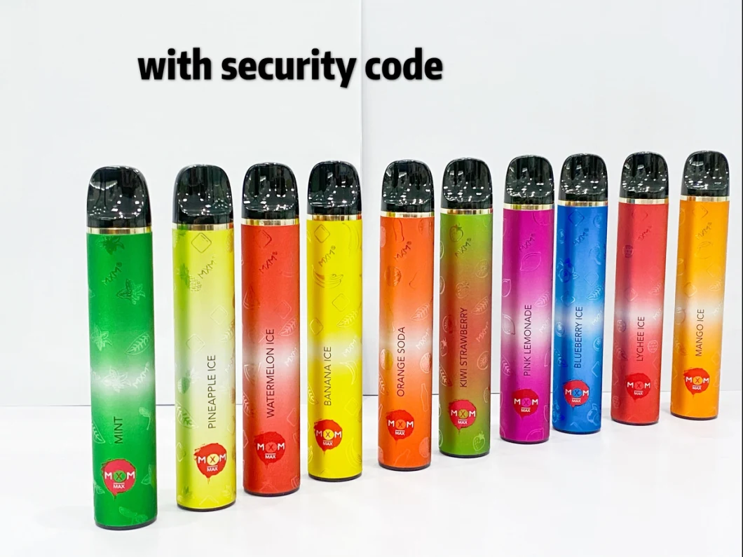 10 Different Flavors Colored Smoke Puff Bar Disposable Vape Pen