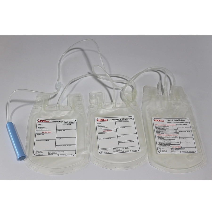 Disposable Medical Single /Double/Triple/Quadruple Blood Bag Transfusion Bag Apparatus