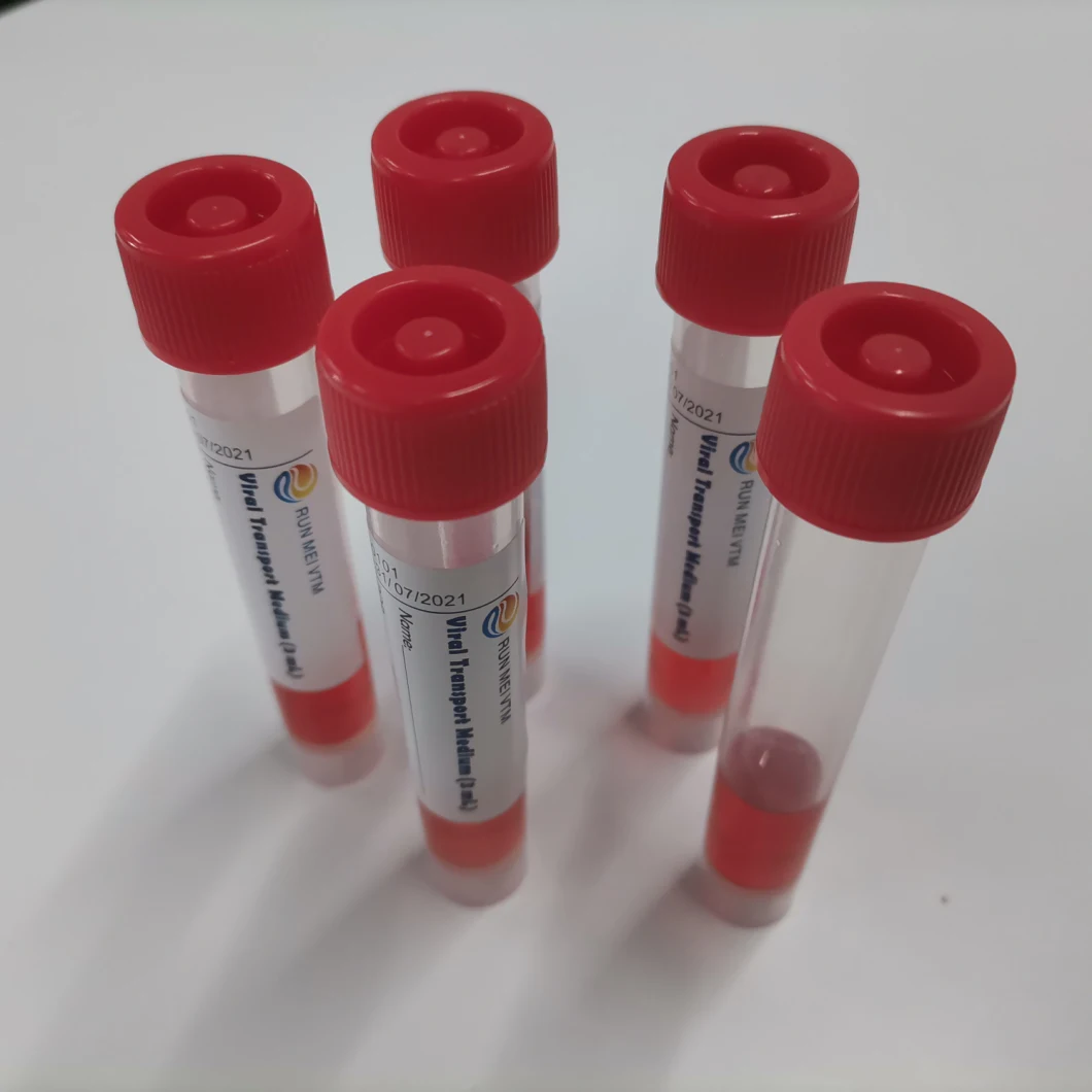 Vtm Sample Collection Tubes with Swab, Ce FDA ISO13485 Approved Collection Swab Liquid, DNA Specimen Collection Swab Kit