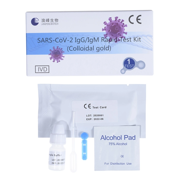 Whole Blood/Serum/Plasma Igm-Igg Combo Rapid Diagnostic Test Kit Antibody Test