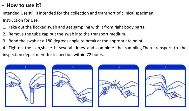 My-L011e Medical Supplies Saliva Sample Collection Tube Disposable Specimen Collection Tube