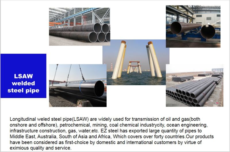ERW/LSAW/SSAW/Seamless Sch 10 Carbon Steel Pipe and Tubes