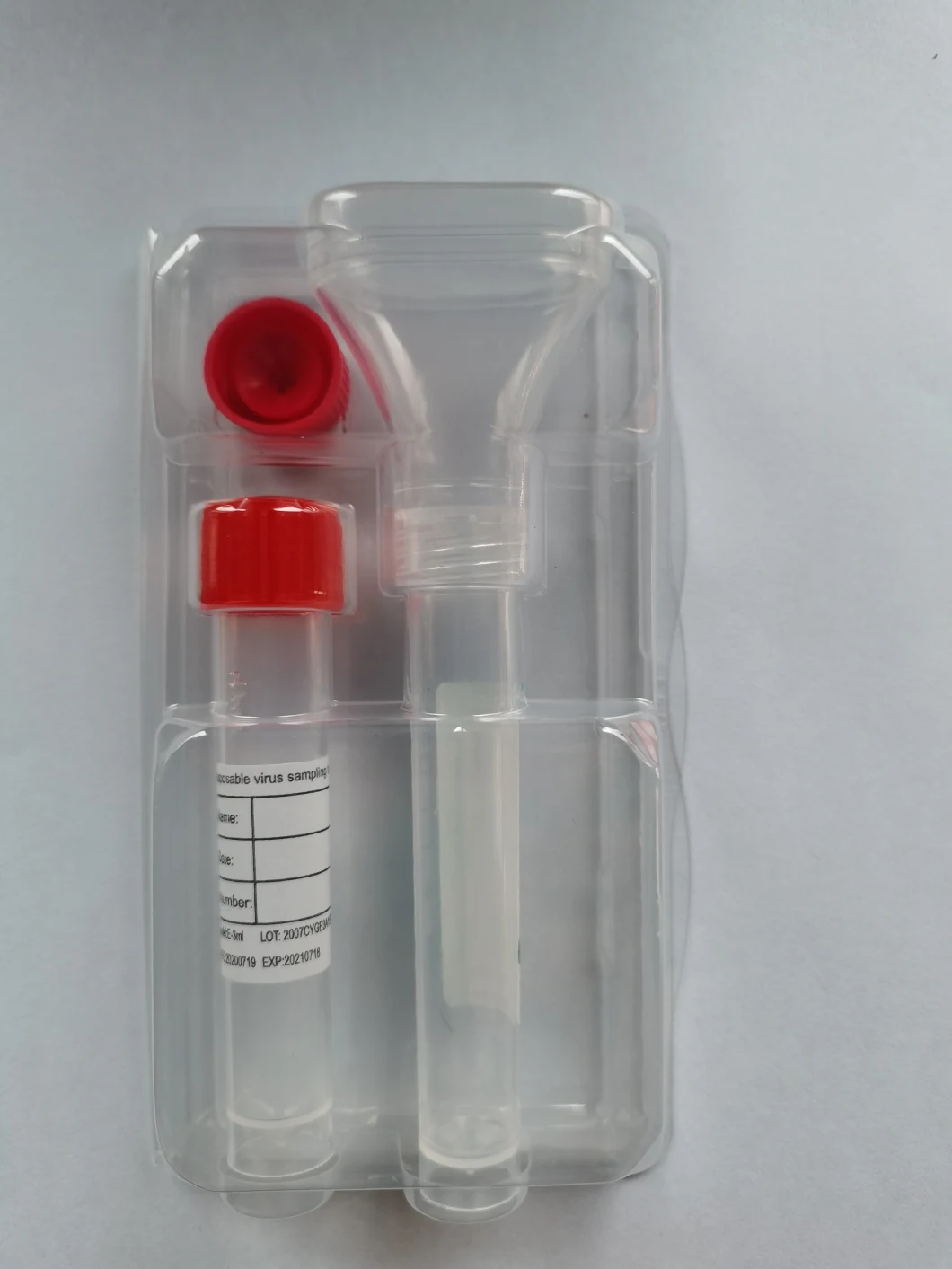 Disposable DNA/Rna Samples Saliva Collection Kit Viral Collection Tubes