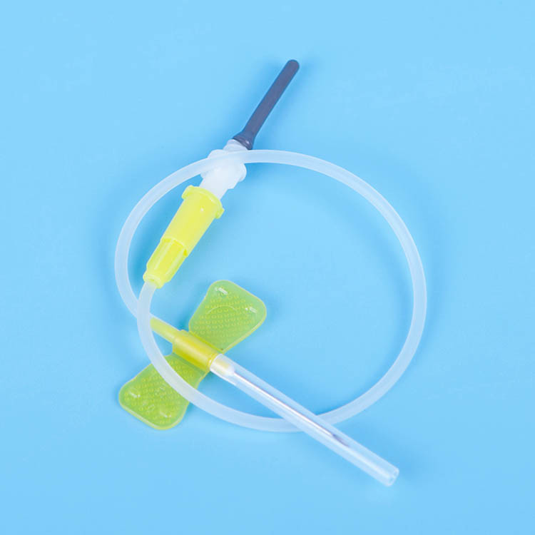 Sterile Vacutainer Safety Butterfly Blood Collection Needle with Luer Adapter