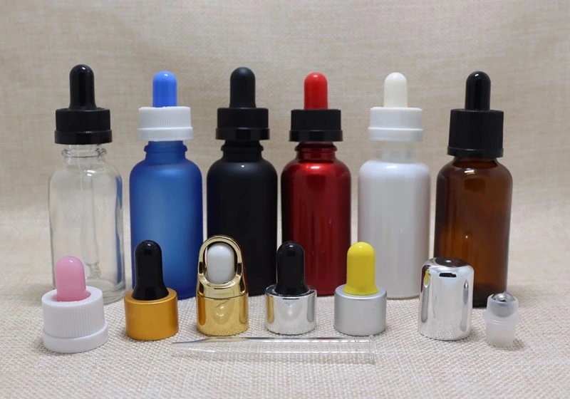 Dropper Glass Vials with Blue or Green Color