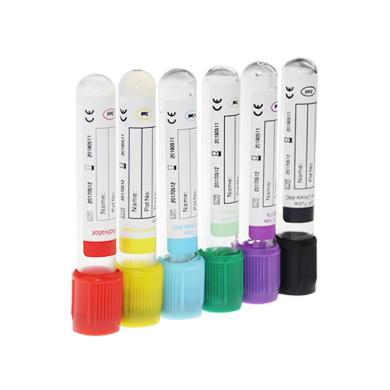 Different Vacuette Evacuated Blood Collection Tubes