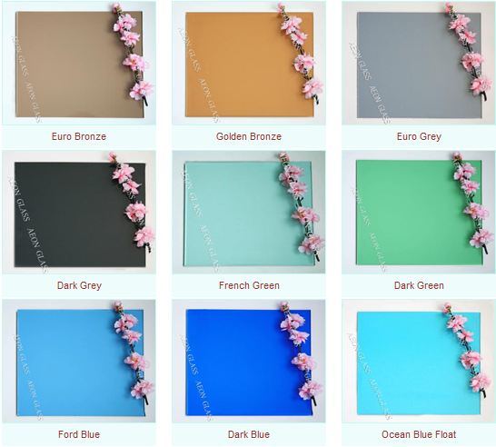 3-12mm, Colored, Coloured, Solar Control, Tinted Float Glass