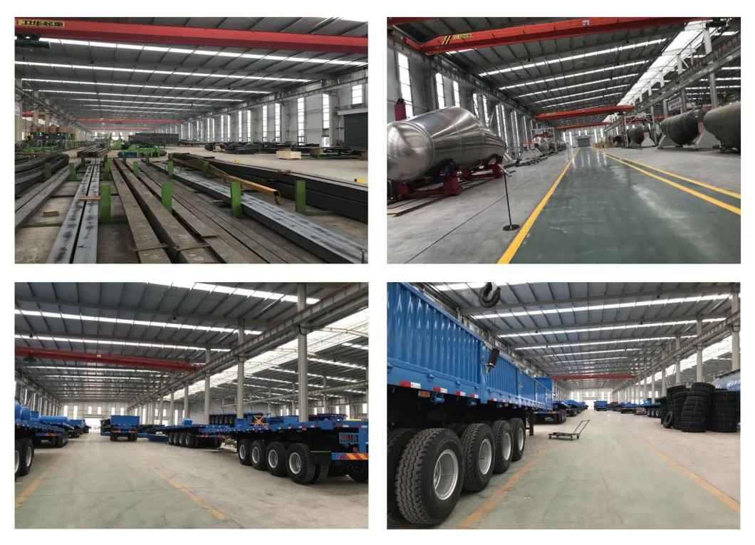 3 Axle 40FT Container Transport Skeleton Chassis Semi Trailer for Heavy Container Transport