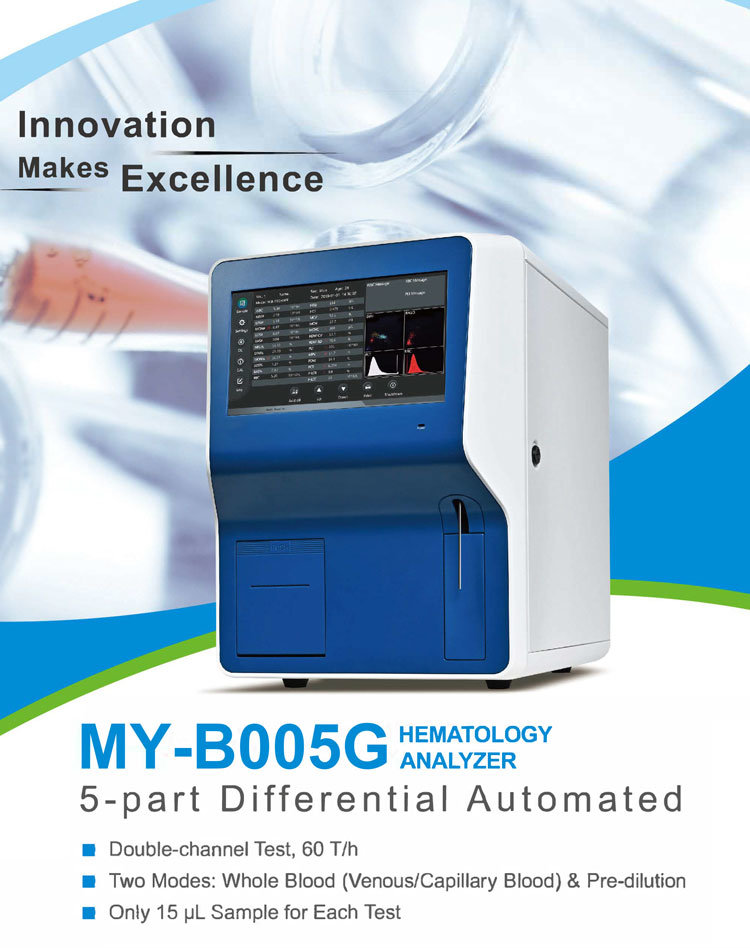 My-B005g 5-Part Blood Corpuscle Analyzer Wbc Differential Whole Blood Test Hematology Analyzer