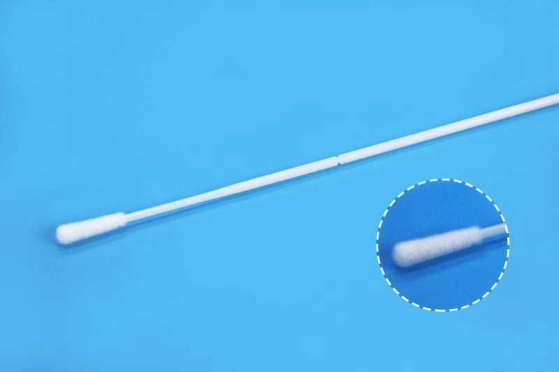 Throat Collection Swab with Quickly Collect Throat Virus Sample Used for Medical by Flocked Swab