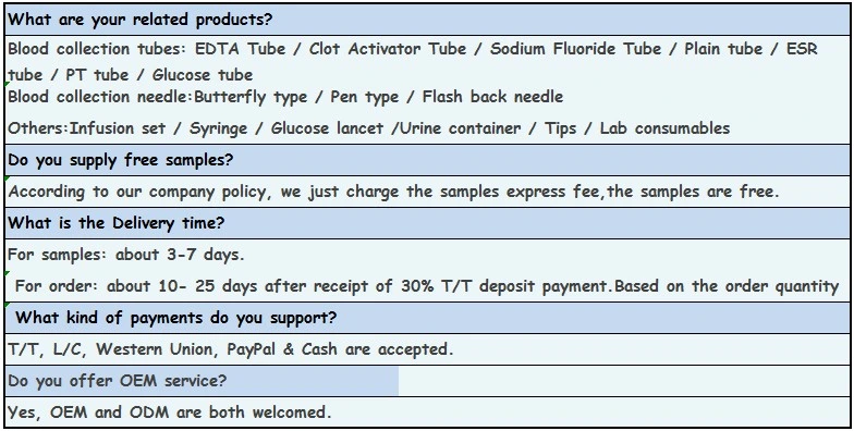 Vacuum Blood Collection Tube with Gel