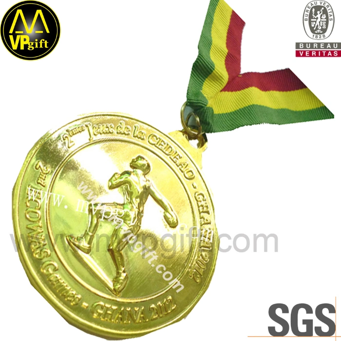 Top Quality Metal 3D Gold Gold Champion Sport Trophy Medal