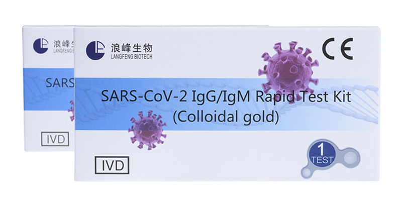 Colloidal Gold 2020 Ivd Testing Antibody Diagnostic Rapid Cassette Test Kitwhole Blood/Serum/Plasma Igm-Igg