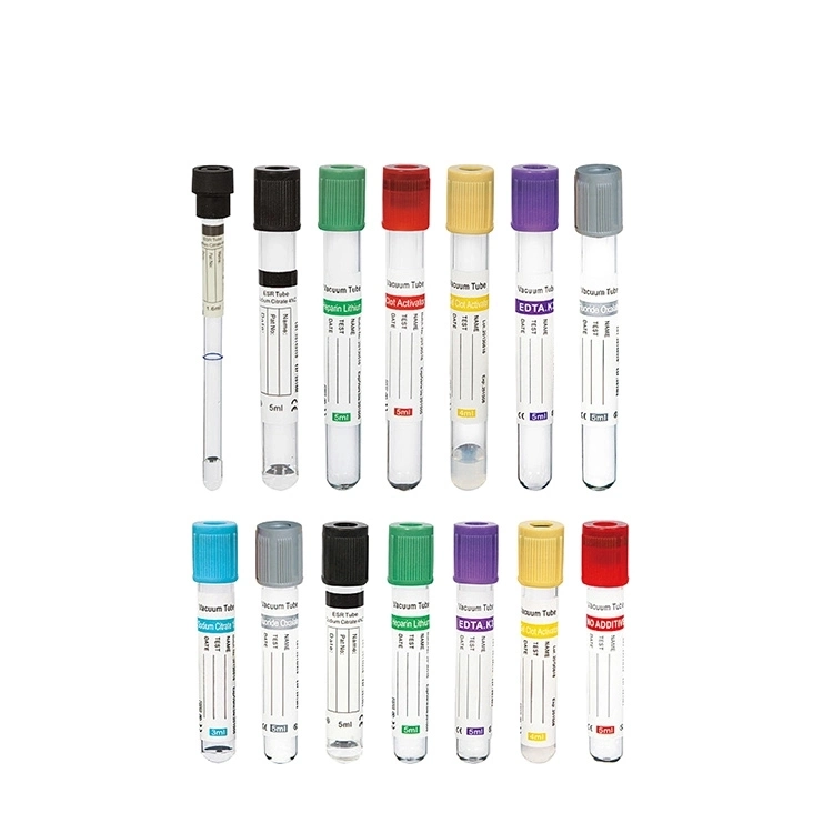 Medical Disposable Plastic Glass Vacuum Blood Collection Tube