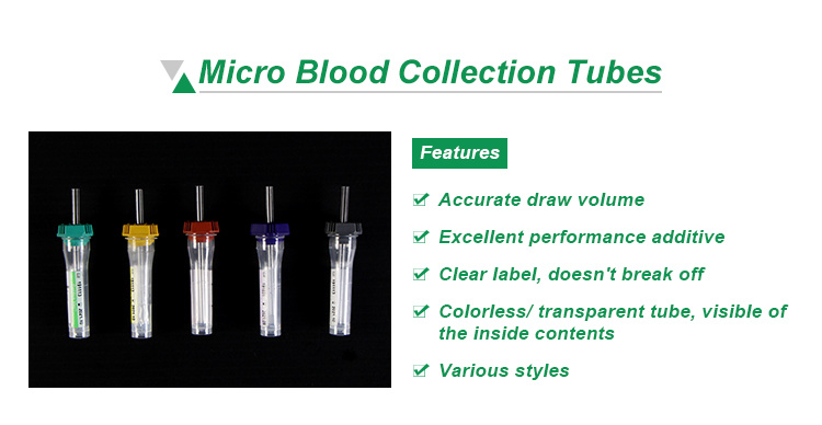 Cheap Plastic Micro Blood Sample Collection Test Tubes 0.5ml