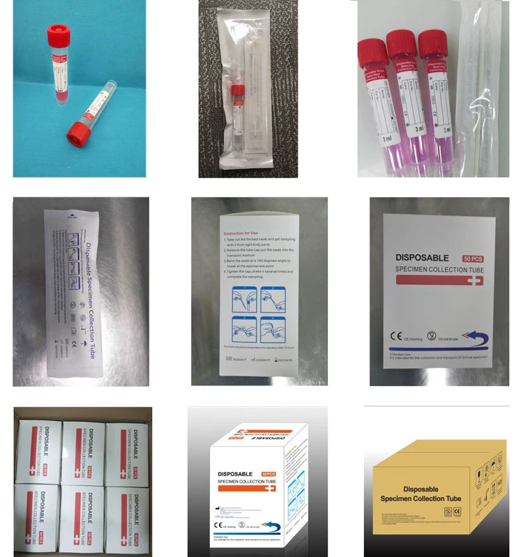 My-L011e Medical Supplies Saliva Sample Collection Tube Disposable Specimen Collection Tube