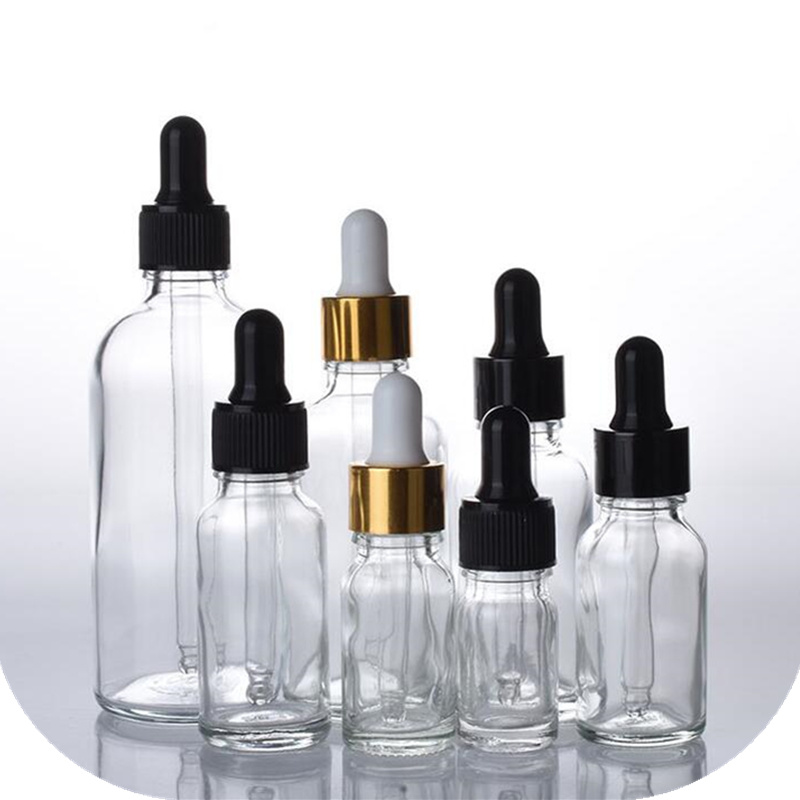 Manufacturer Perfume Bottles Clear Glass Dropper Bottle 10 Ml 20 Ml 30 Ml for Essential Oil