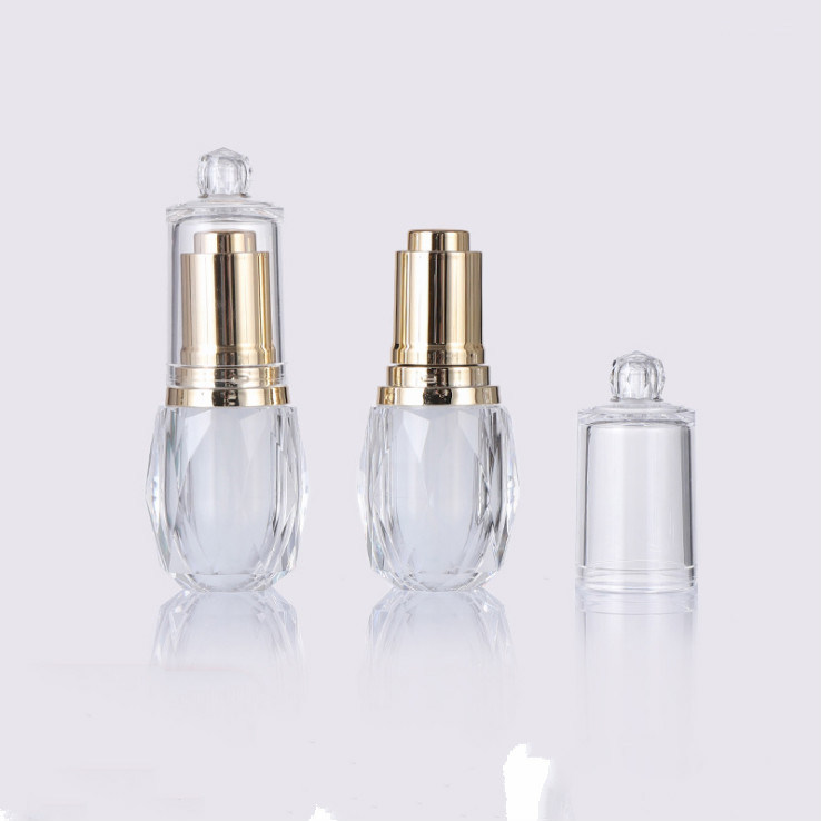 Empty 10ml Acrylic Dropper Plastic Bottles, Skincare Essential Oil Bottles