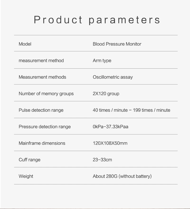 Customized Dynamic Woofer Blood Pressure Monitor Intelligent Pressurization Blood Pressure Meter