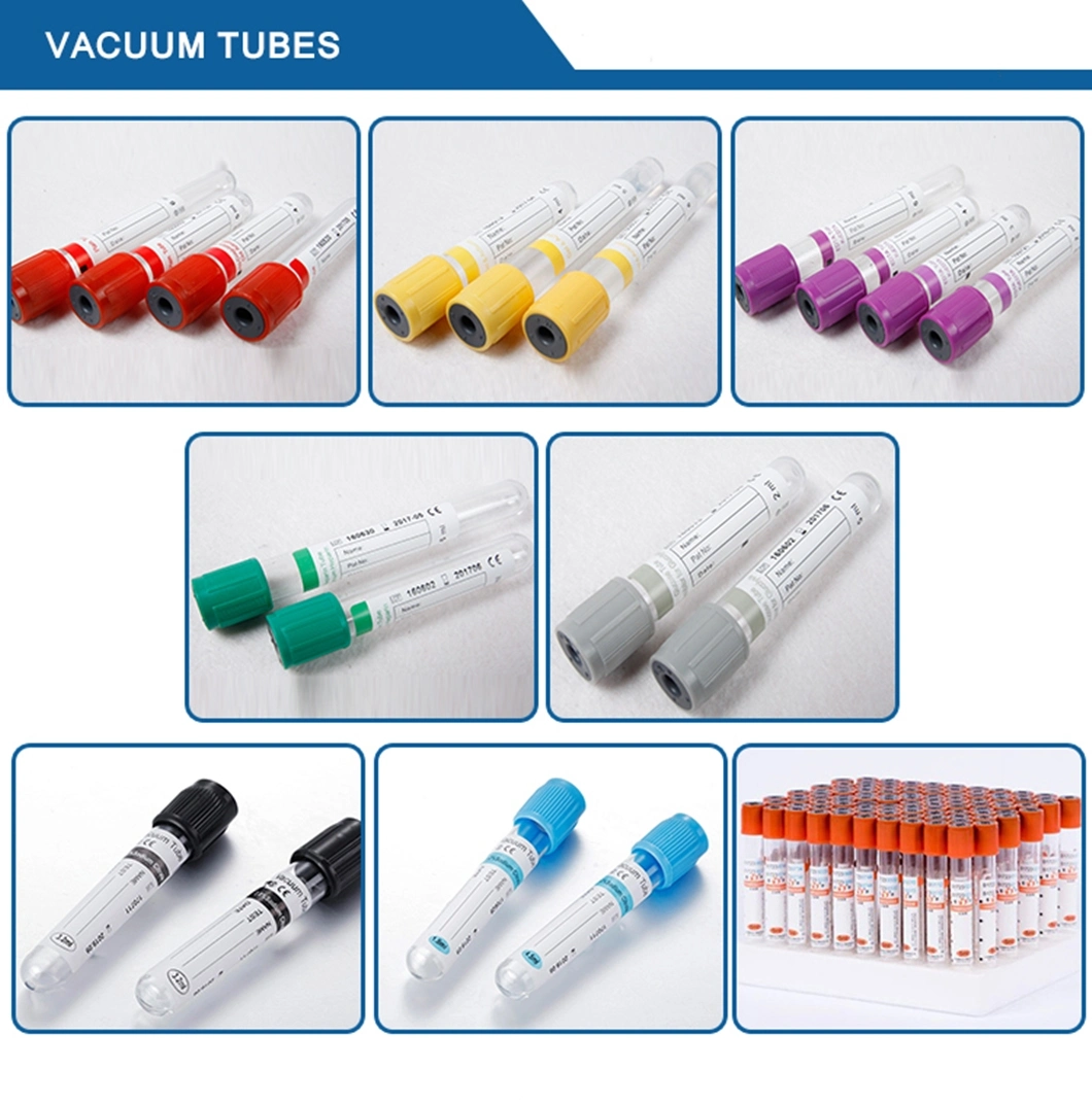 High Quality Plain 1-10ml Disposable Vacuum Blood Collection Tube Factory