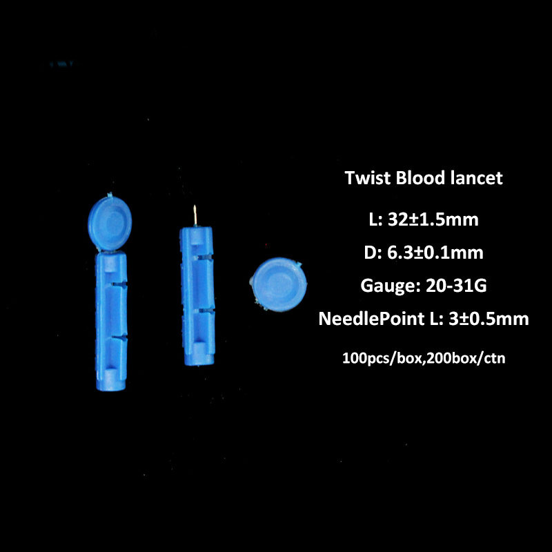 Disposable Kinds of Color Plastic Sterile Blood Lancet