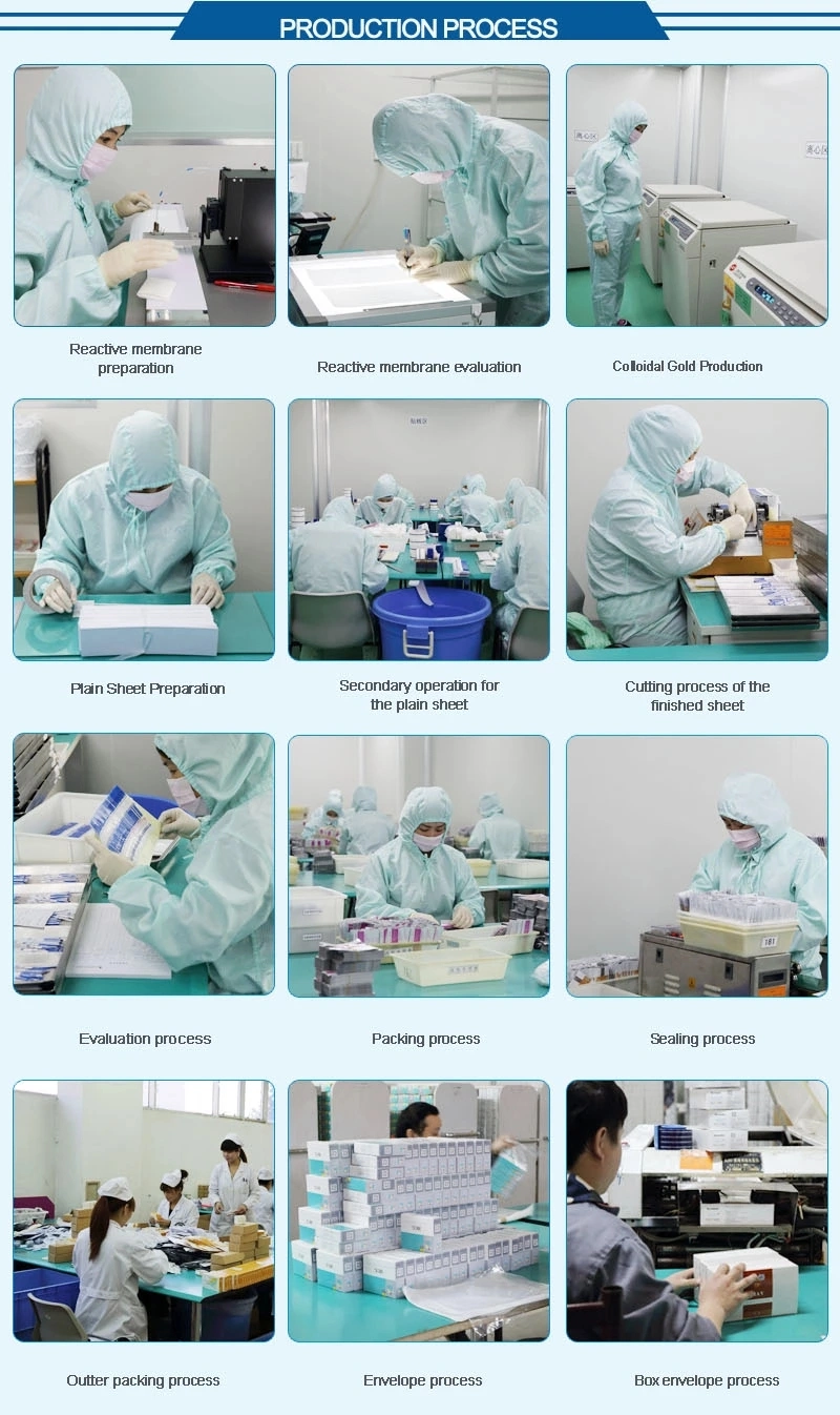 Dengue Rapid Test Kit Cassette for Serum or Whole Blood Igg/Igm Antibody