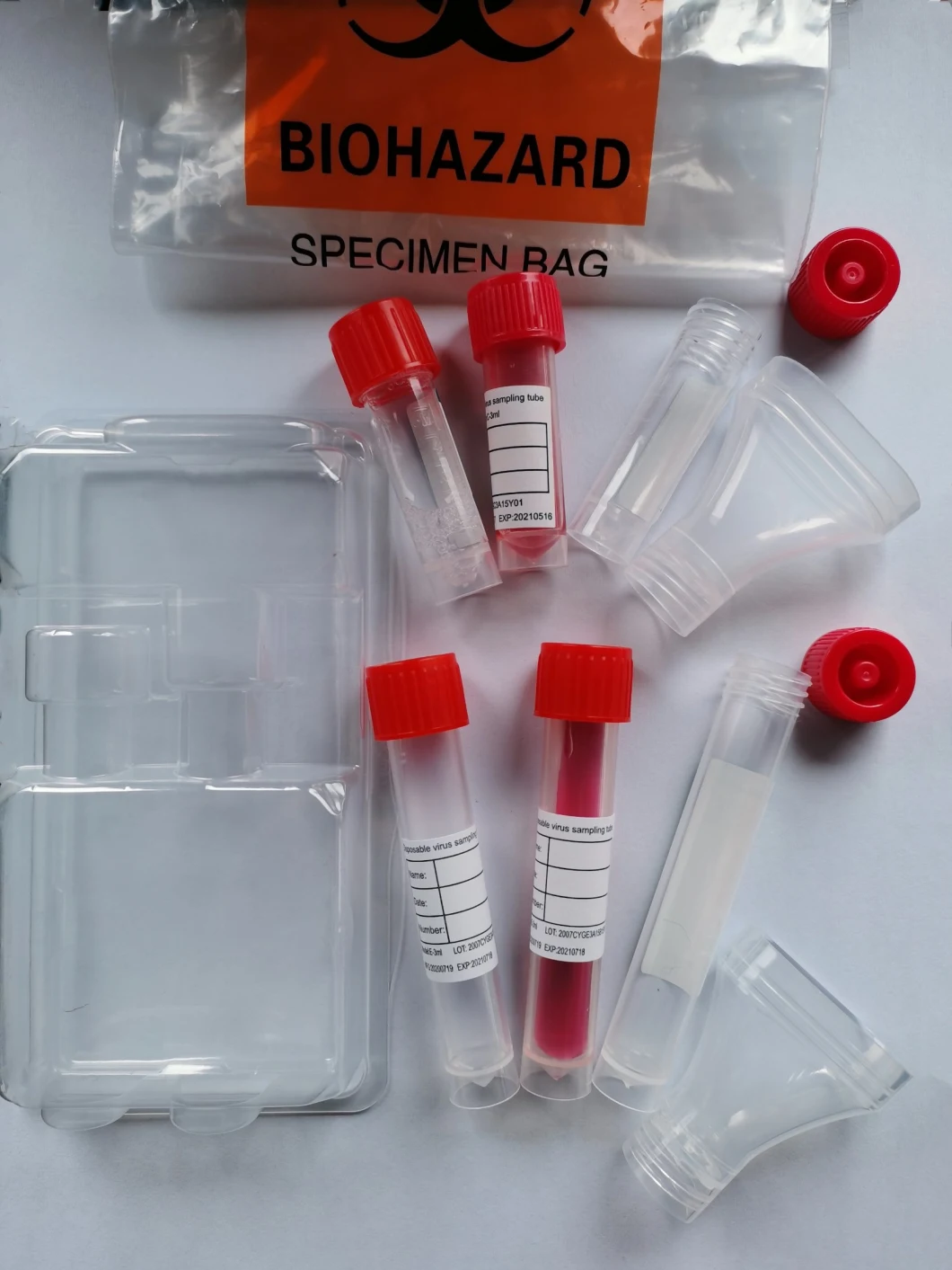 Disposable DNA/Rna Samples Saliva Collection Kit Viral Collection Tubes