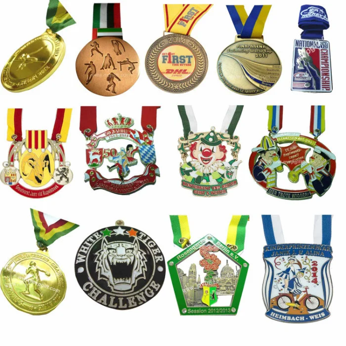 Top Quality Metal 3D Gold Gold Champion Sport Trophy Medal