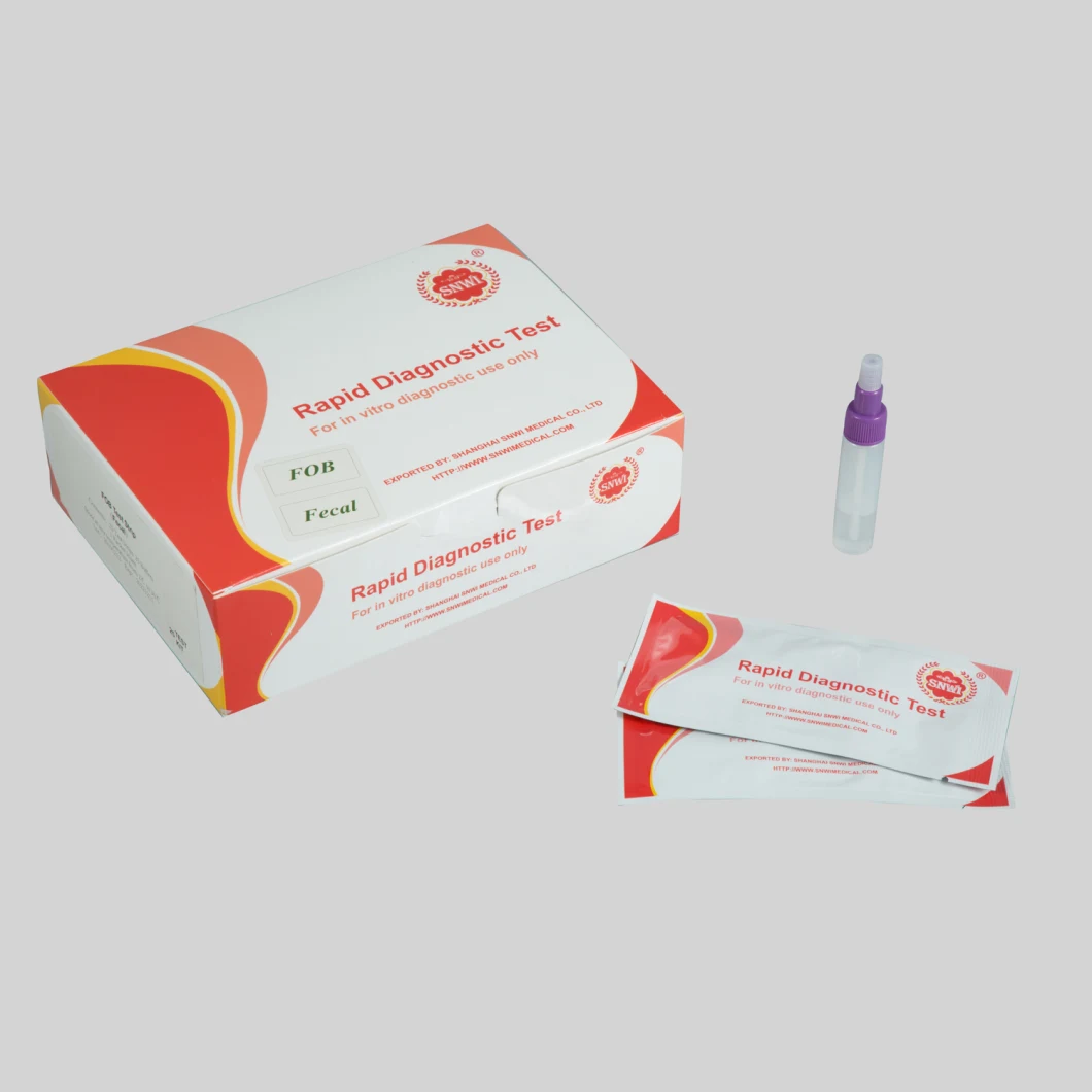 One Step Rapid Kits Fecal Occult Blood Cassette Fob Test Used in Hospital