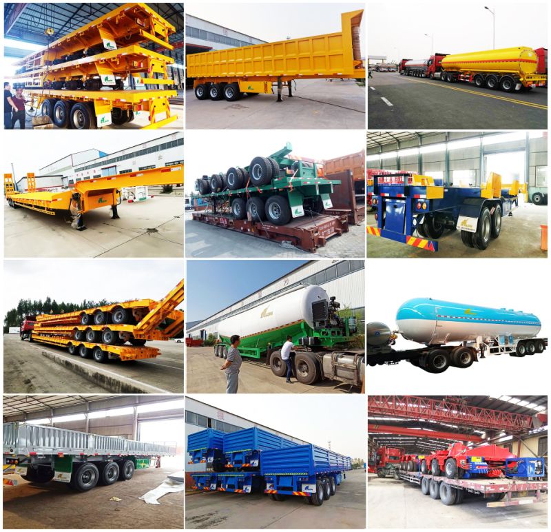 3 Axle 40FT Length Side Wall Removable Truck Semi Flatbed Transport Container Trailer
