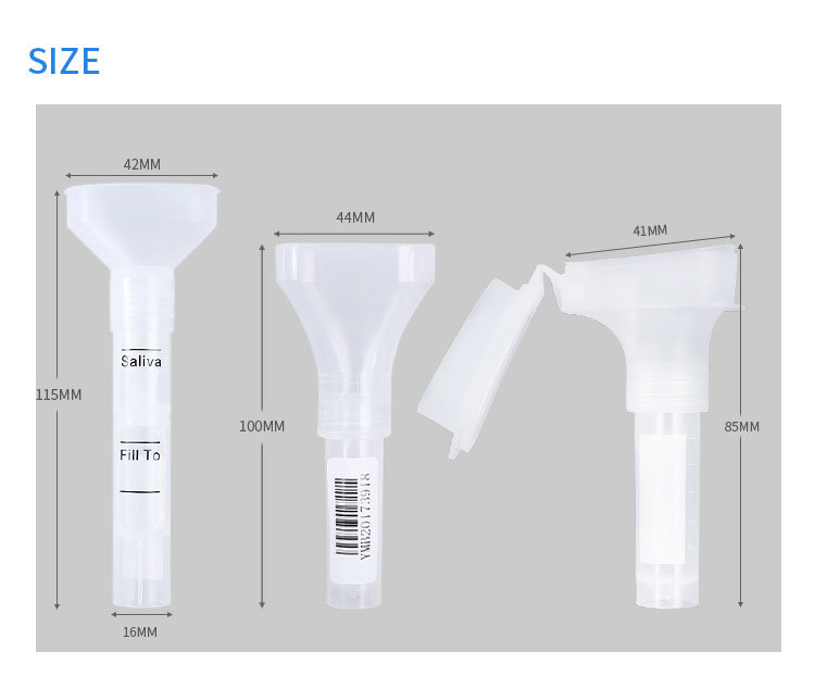 Fast Shipping Medical DNA Collection Saliva Testing Simple Tubes