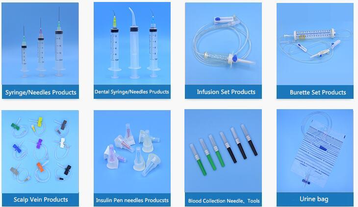 Sterile Vacutainer Safety Butterfly Blood Collection Needle with Luer Adapter