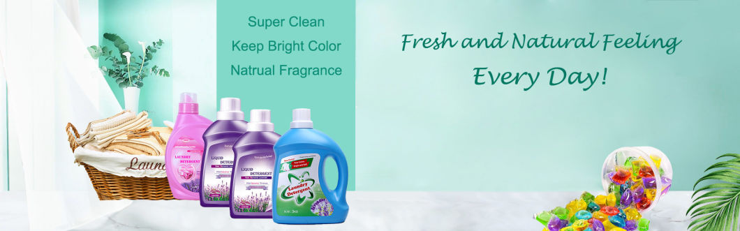 Top Quality Antibacterial Concentrated Lemon Lavender Fresh Laundry Liquid Soap He Detergent for Supermarket